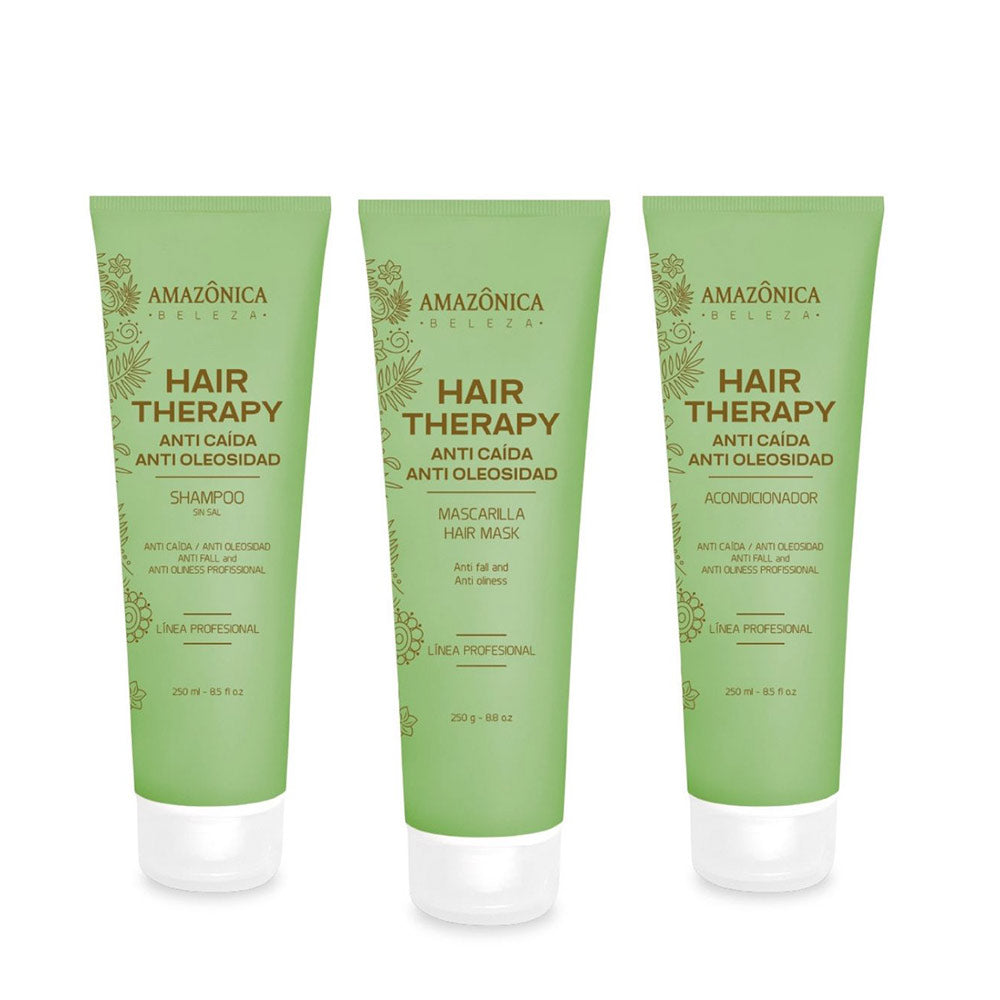 Amazonica Beleza - Kit Hair Therapy, anticaída, antioleosidad y nutrición